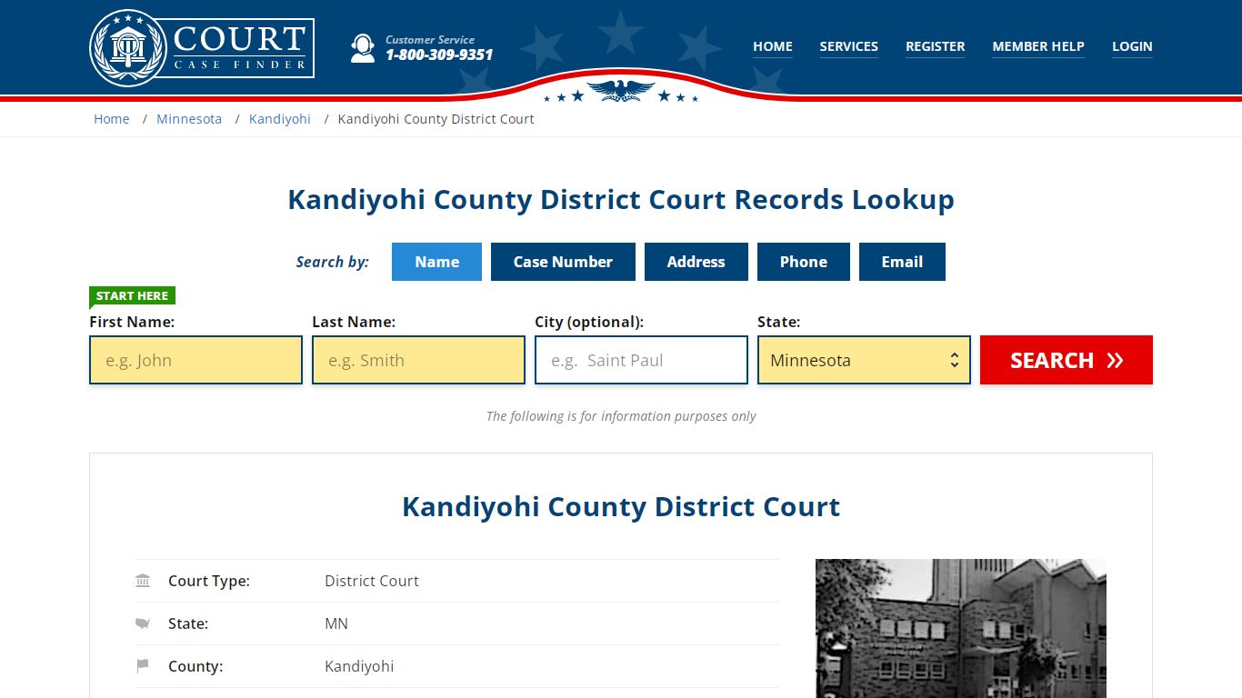 Kandiyohi County District Court Records Lookup